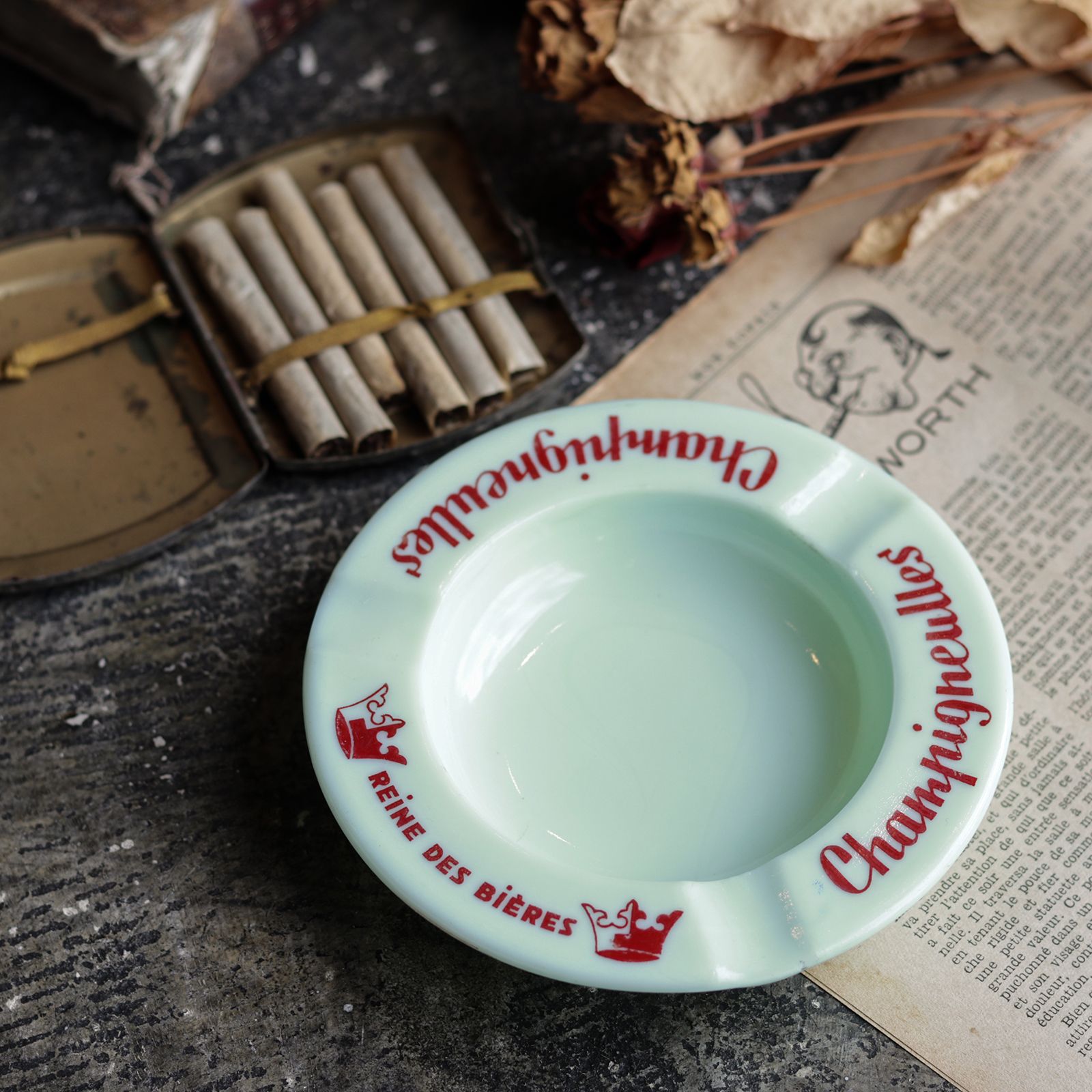 Champigneulles 灰皿 ビール 1950s フランス | corne/コルネ