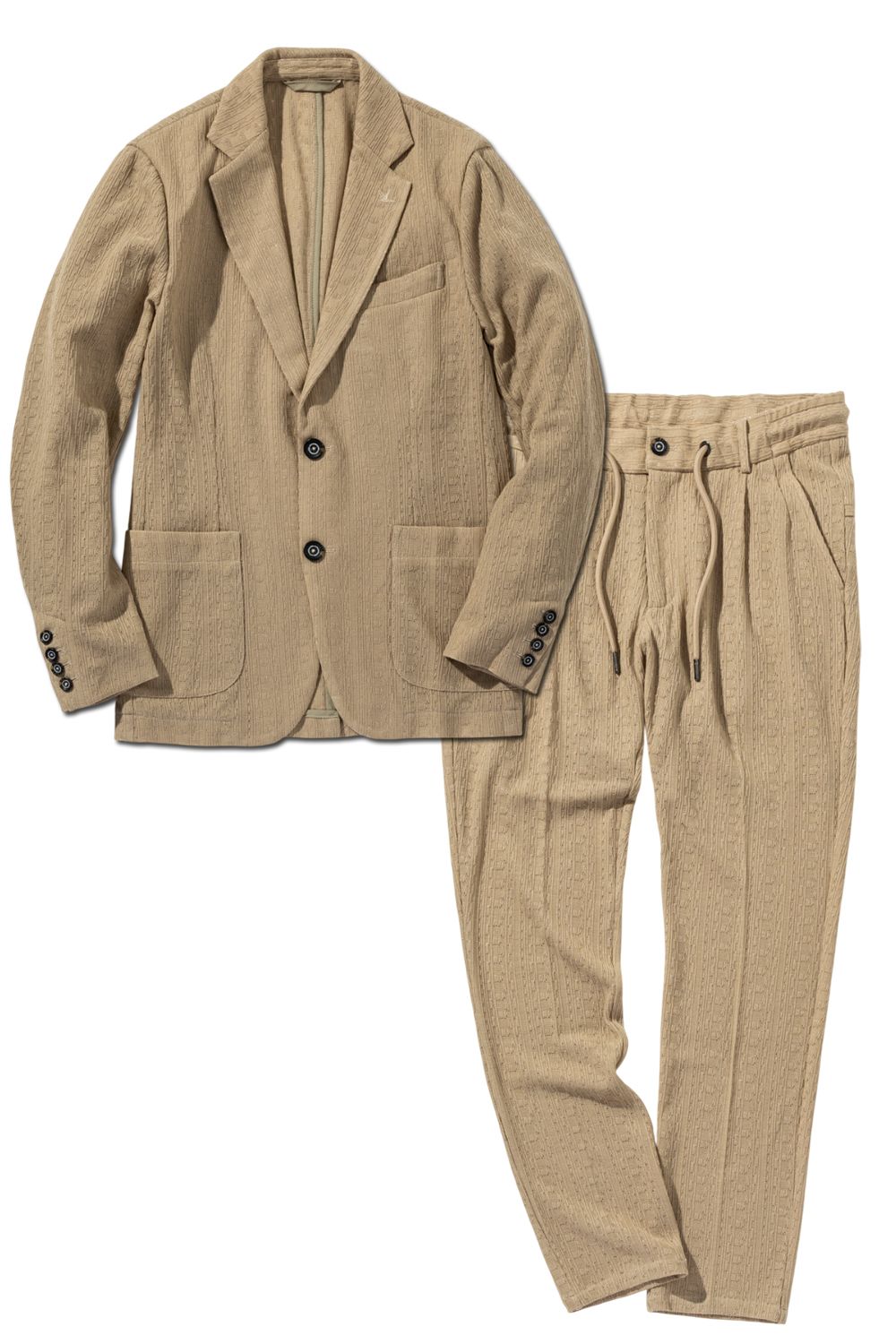 1PIU1UGUALE3 RELAX - 【26SS】【セットアップ】 LINEN TOUCH JACQUARD