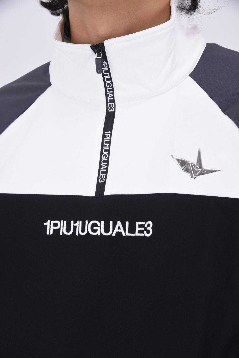 1PIU1UGUALE3 GOLF - 113 GOLF HALF ZIP / 刺繍サークルロゴ 4WAY