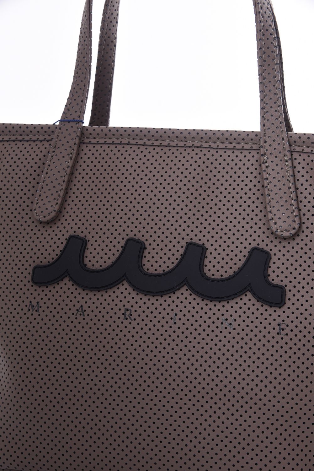 muta - CONTINUA PERFORATED ETHICAL LEATHER MINI TOTE BAG