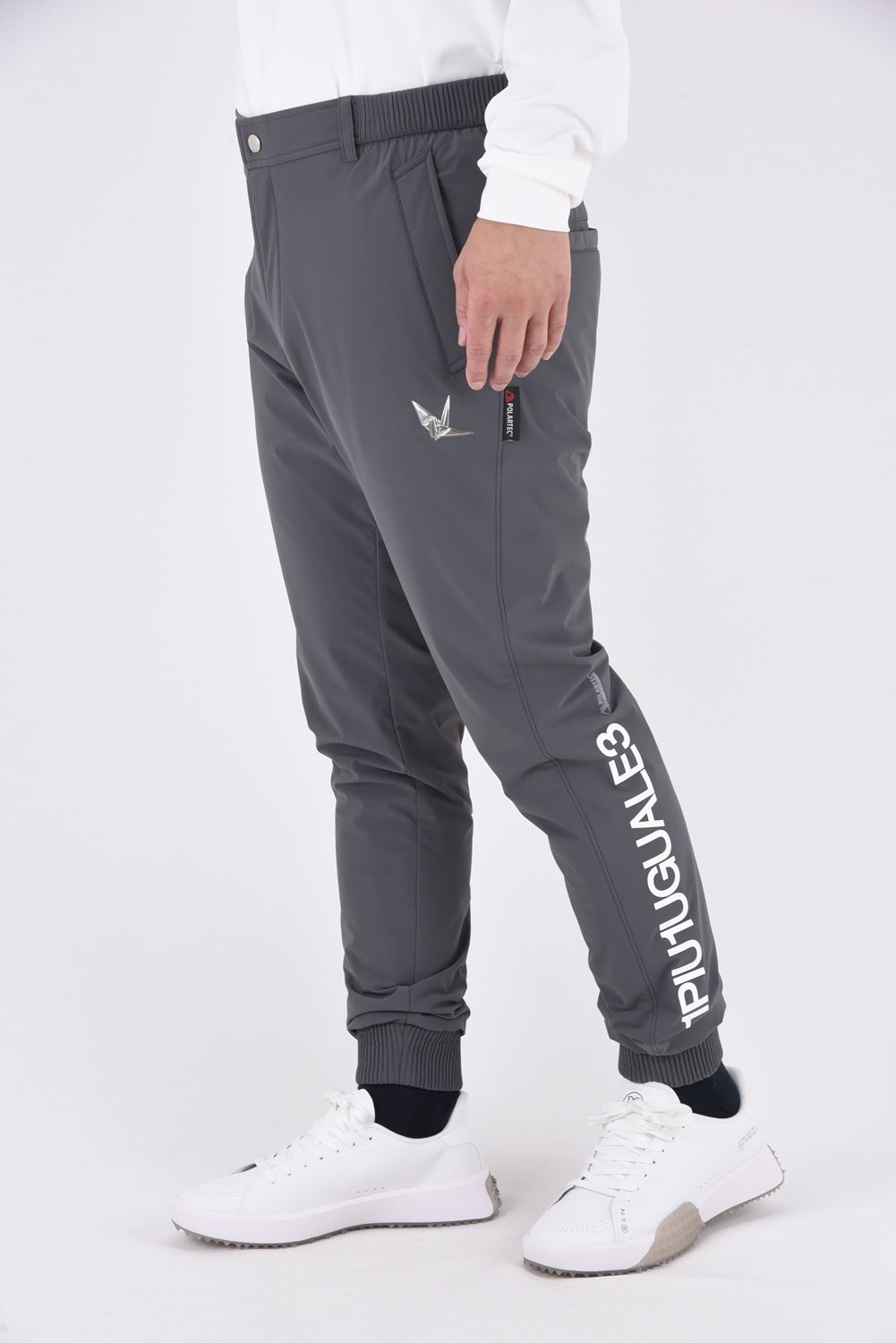 1PIU1UGUALE3 GOLF - RIB PANTS / ポーラテック リブパンツ (グレー