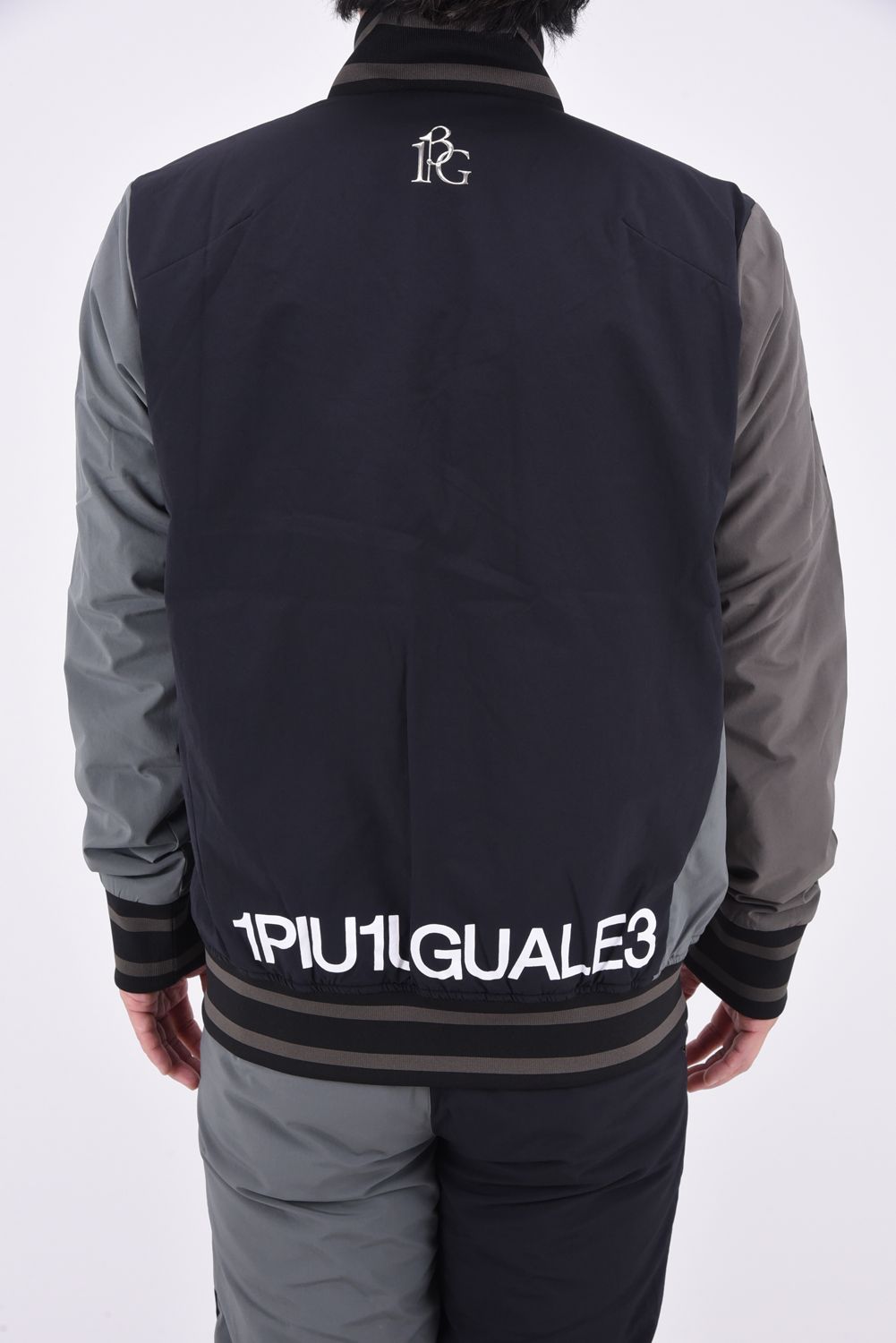 1PIU1UGUALE3 GOLF - CRAZY TRACK JACKET / ロゴ クレイジーパターン