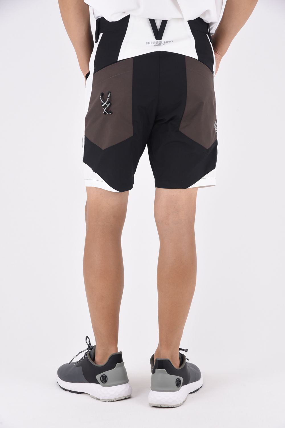RUSSELUNO - COLOR PANEL SHORTS / カラーパネル ショーツ (ブラック