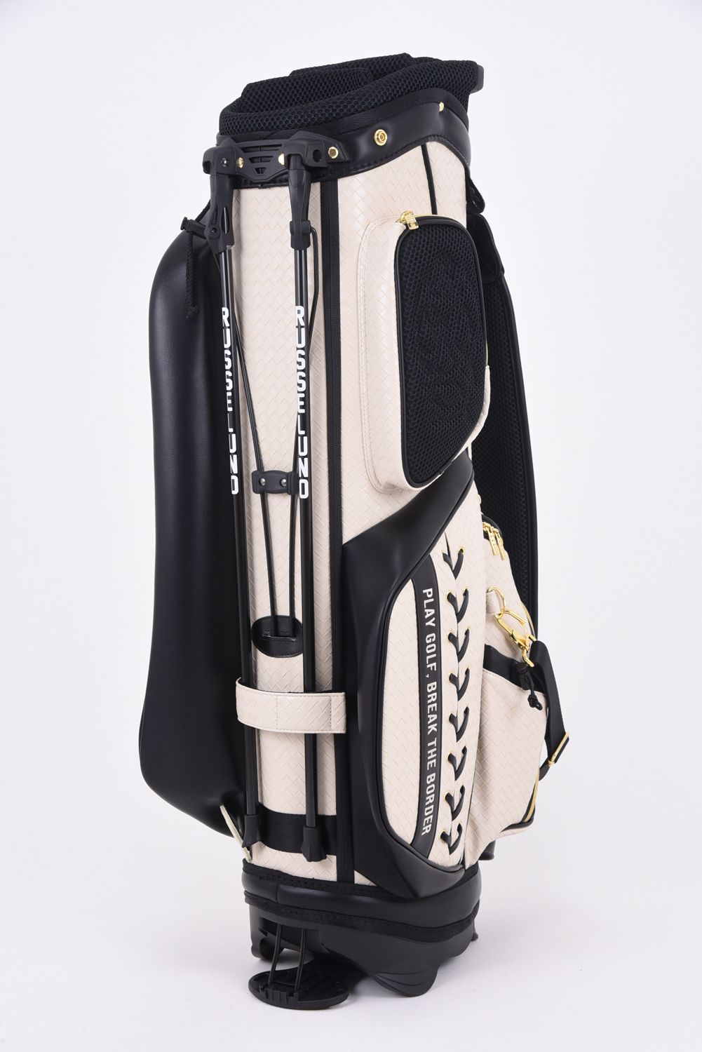 稀少！豪華RUSSELUNO GOLFRUS ラッセルノ キャディバッグ レザー 稀少