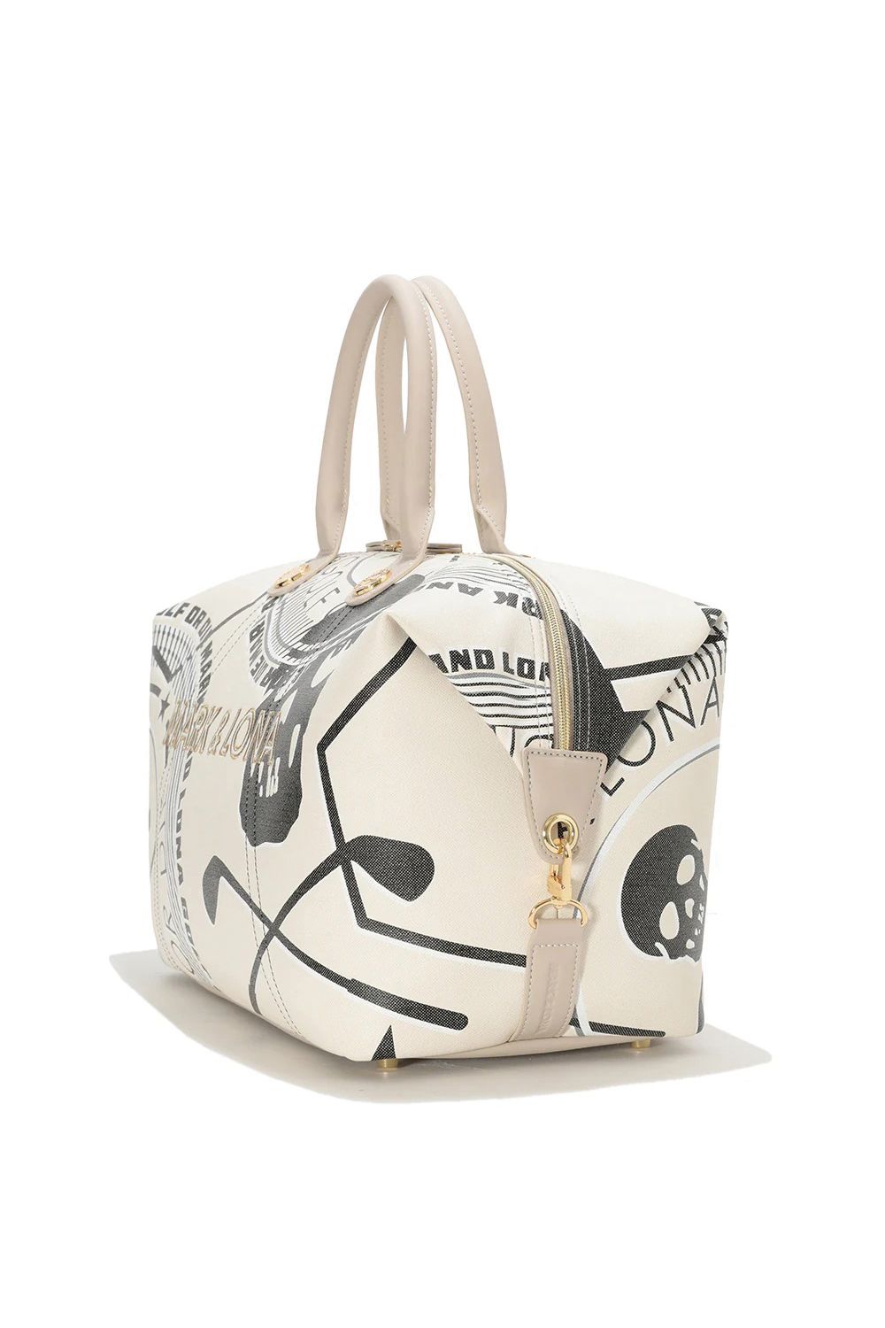 MARK & LONA スカルデザイン ゴルフボストンバッグ MARK & LONA スカル