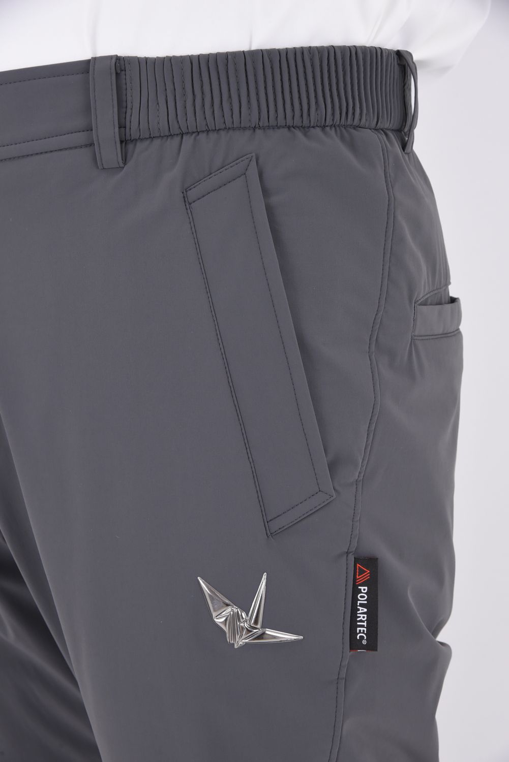 1PIU1UGUALE3 GOLF - RIB PANTS / ポーラテック リブパンツ (グレー