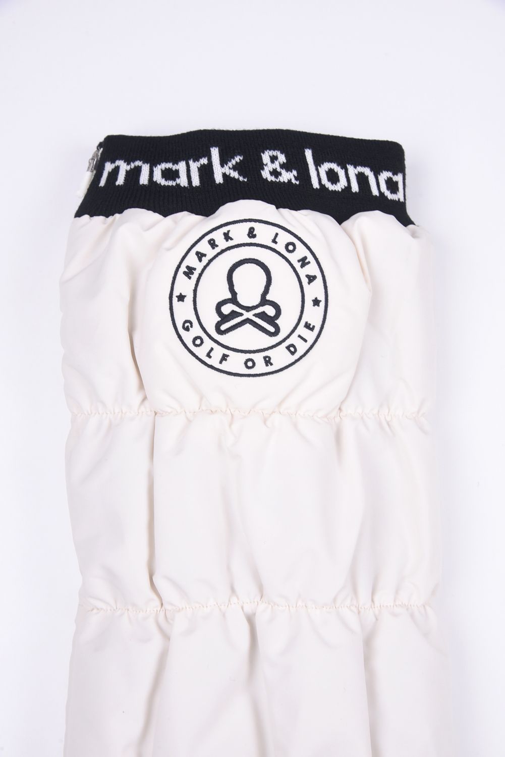 MARK&LONA - NODE PUFFY ZIP ON LEG WARMERS / サークルスカル刺繍 裏
