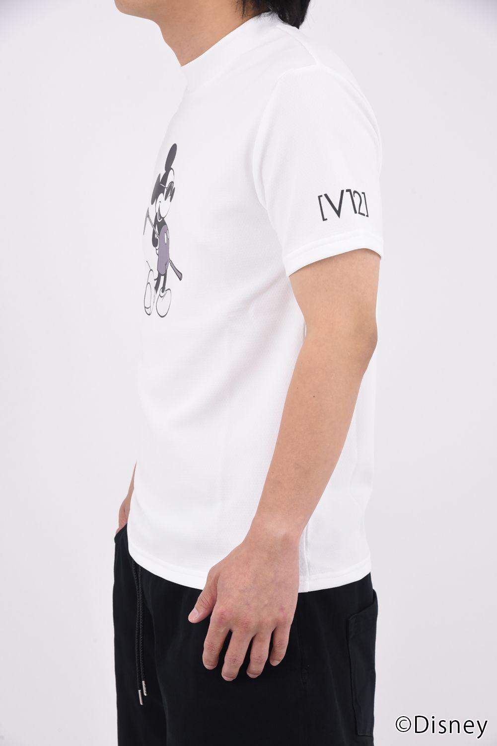 V12 - 【25SS】 SM MOCK / ミッキーマウス モックネックTシャツ