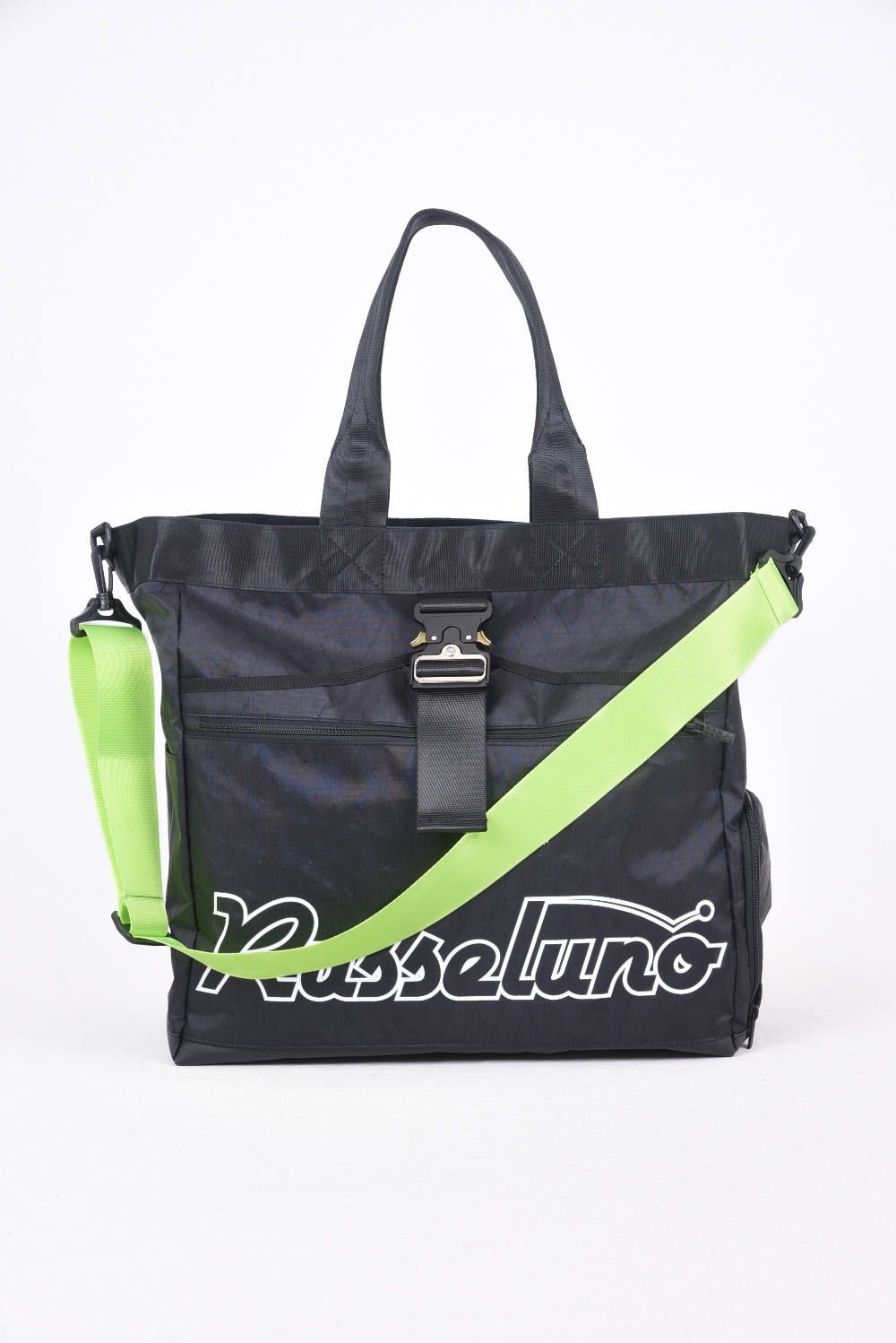 RUSSELUNO - PATERNS BIG TOTE / ロゴプリント ビッグトートバッグ