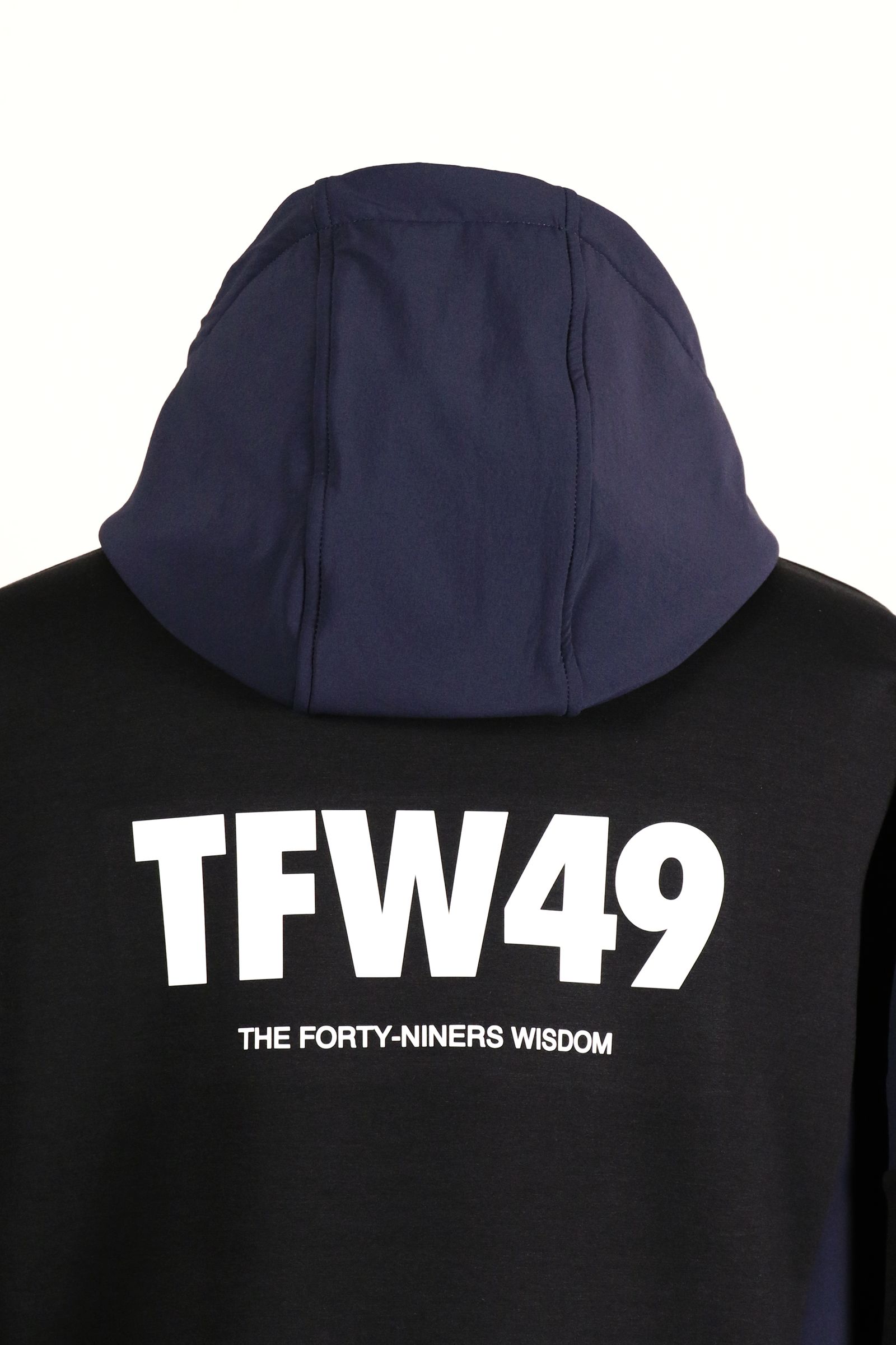 TFW49 - CARDBOARD MATERIAL HALF ZIP HOODIE / カードボード