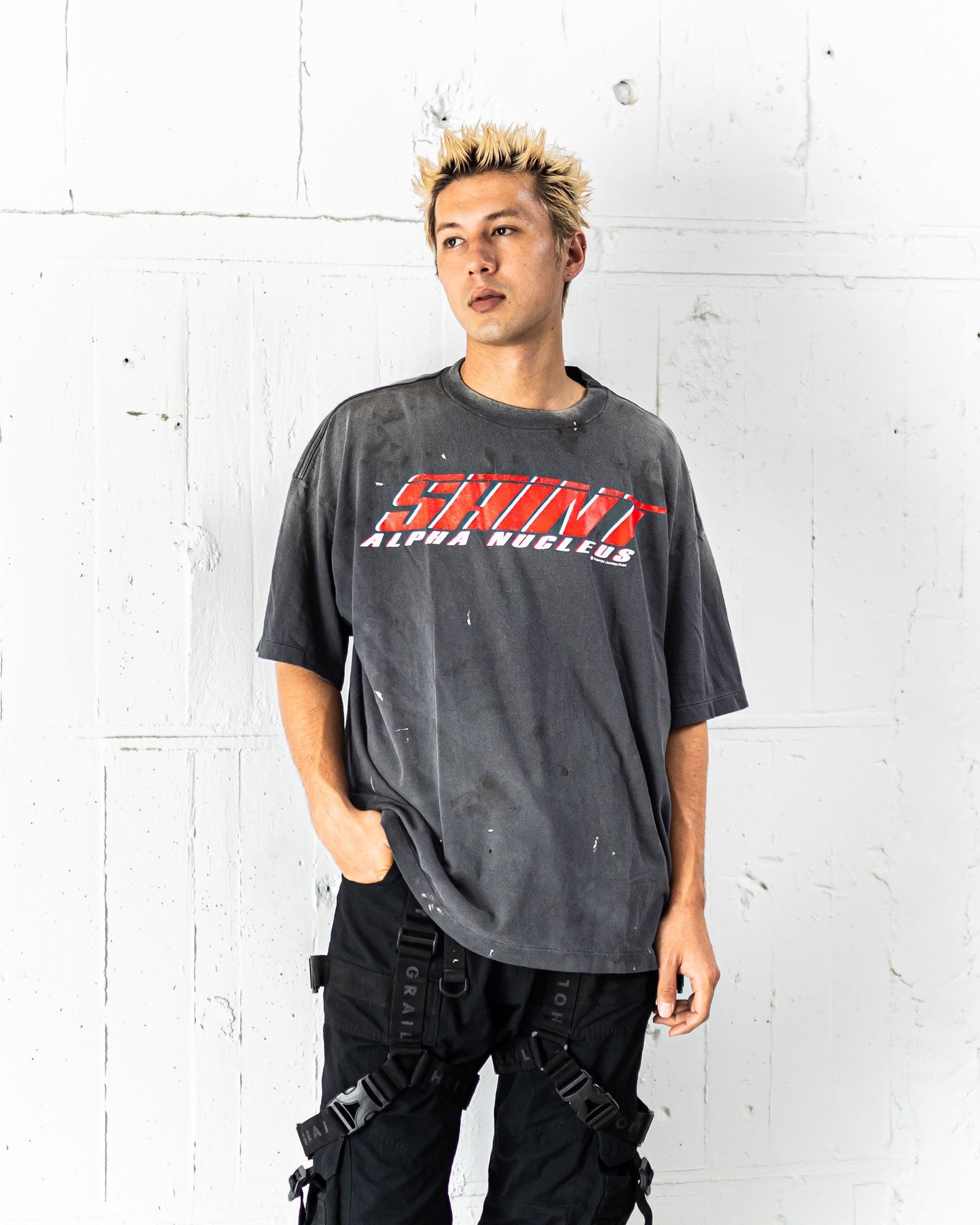 SAINT M×××××× - セントマイケル Tシャツ SAINT ALPHA SS TEE(SM-HR1