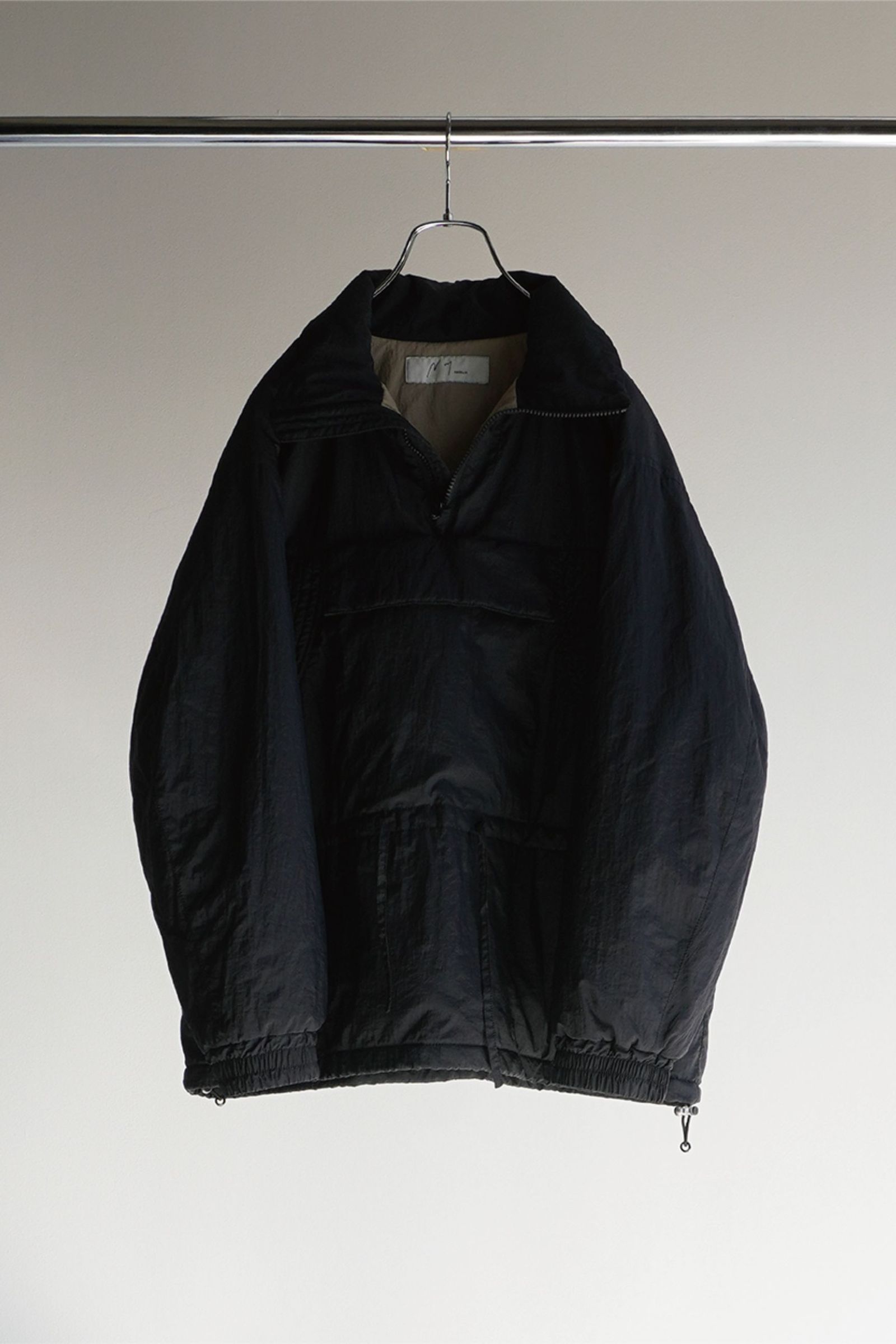 ANCELLM - NYLON PADDED PULLOVER JACKET/BLACK | NapsNote