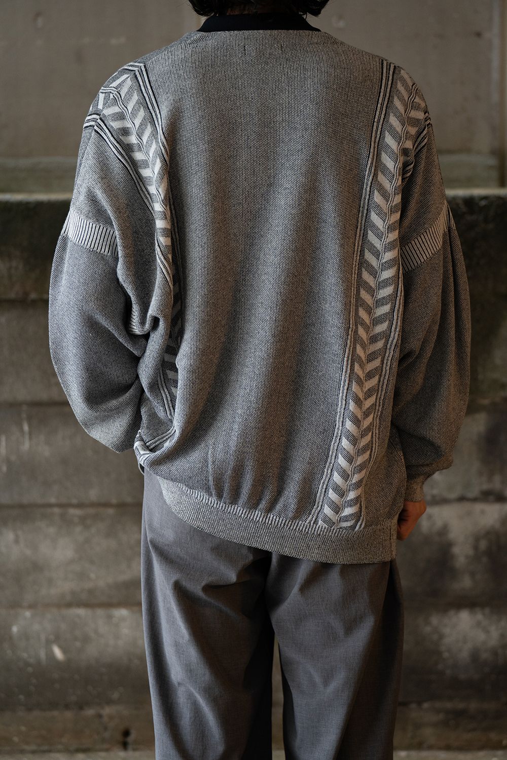 YASHIKI - 【ラスト1点】【25SS】Wadachi Cardigan(MIX GRAY) | Salty