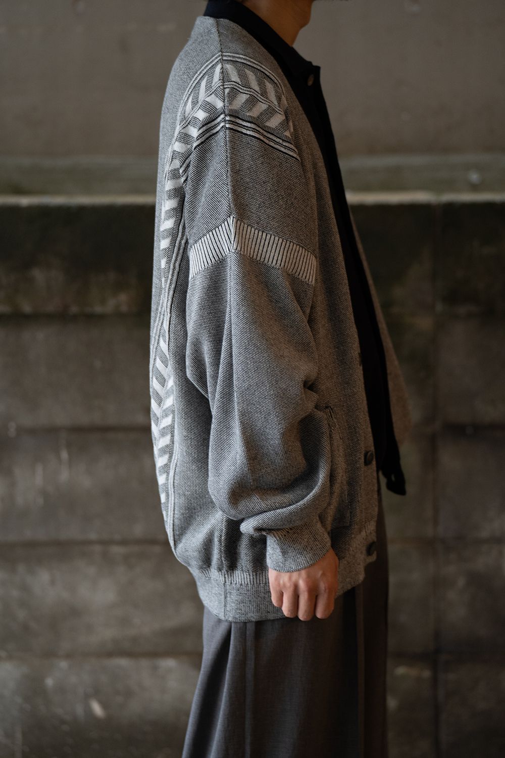YASHIKI - 【ラスト1点】【25SS】Wadachi Cardigan(MIX GRAY) | Salty