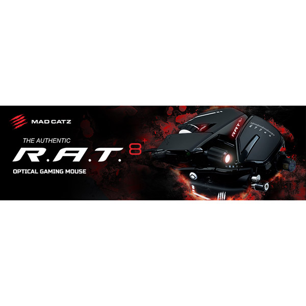 MAD CATZ R.A.T. 8+ 有線ゲーミングマウス[USB2.0・11ボタン