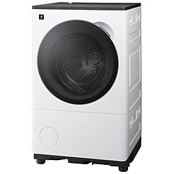 86運搬取付無料！おしゃれホワイト・純正SHARPのドラム式洗濯機！美品