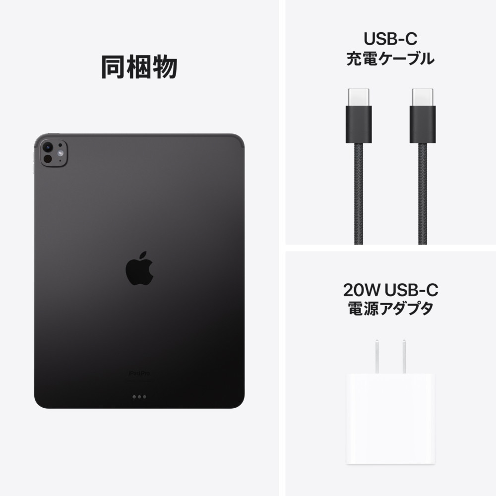 13インチiPad Pro Wi-Fiモデル 2TB（標準ガラス搭載）- スペース
