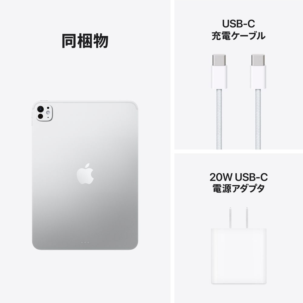 iPad Pro M5チップ搭載 11インチ(標準ガラス搭載) Wi-Fiモデル