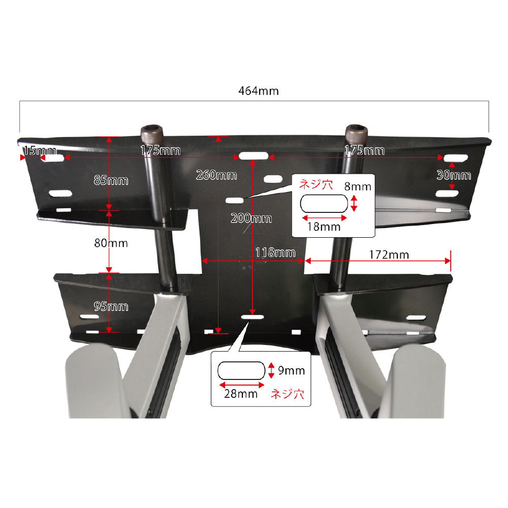 テレビ壁掛け金具 37-65インチ対応 TVセッターハイラインHA124 Mサイズ