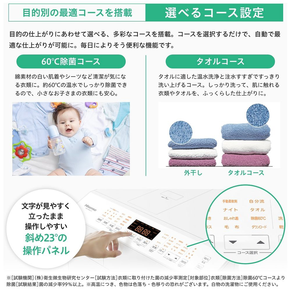 ドラム式洗濯機 ホワイト HWF-D120XL-W ［洗濯12.0kg /乾燥6.0kg