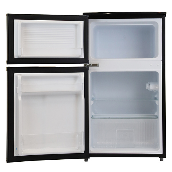 冷蔵庫 ブラック BR-90B ［90L /2ドア /右開き/左開き付け替えタイプ