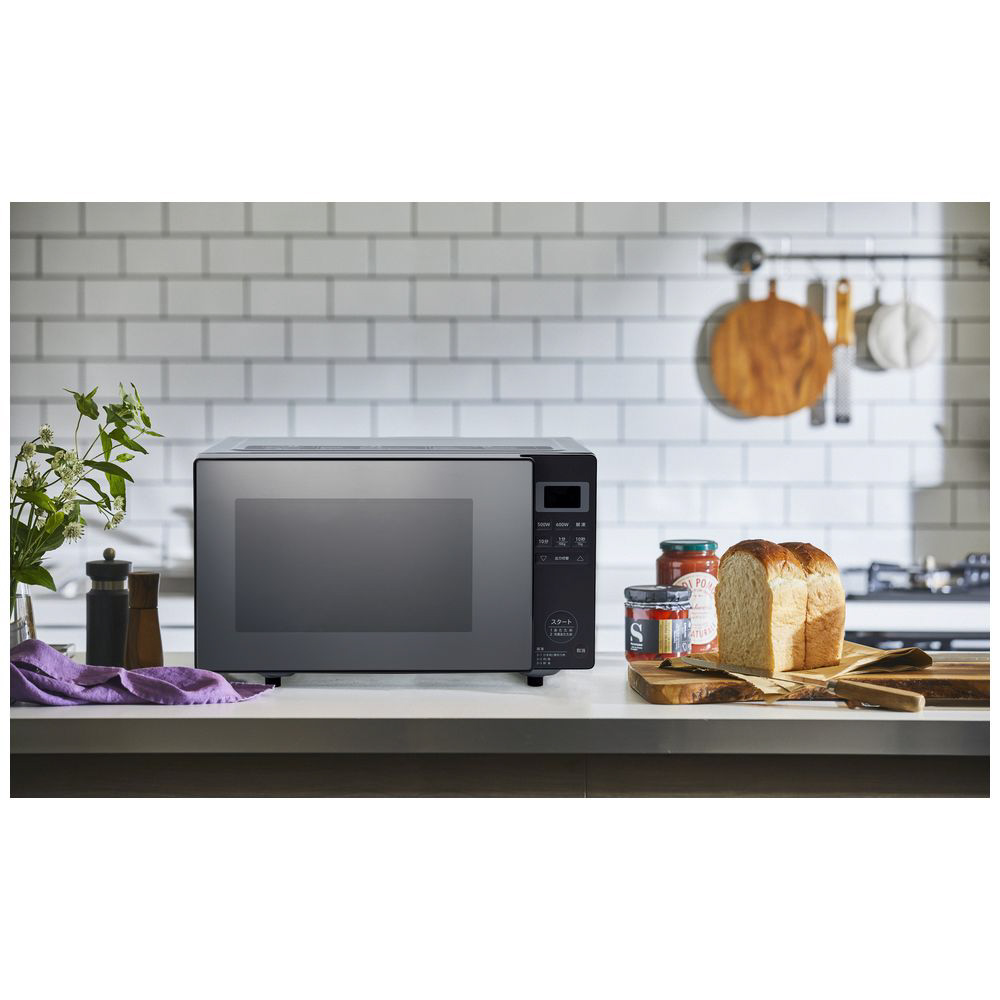 電子レンジ ・18L・フラット ブラック OB-R18F1K ［18L /50/60Hz］｜の