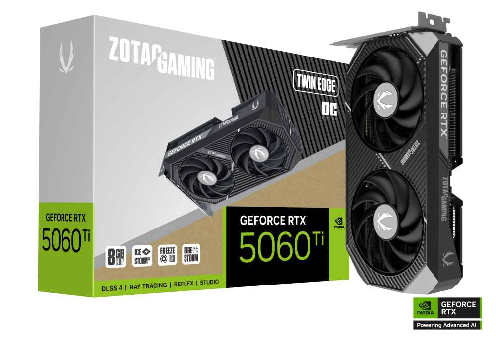 ゲーミンググラフィックボード RTX 5060 Ti 8GB Twin Edge OC ZT