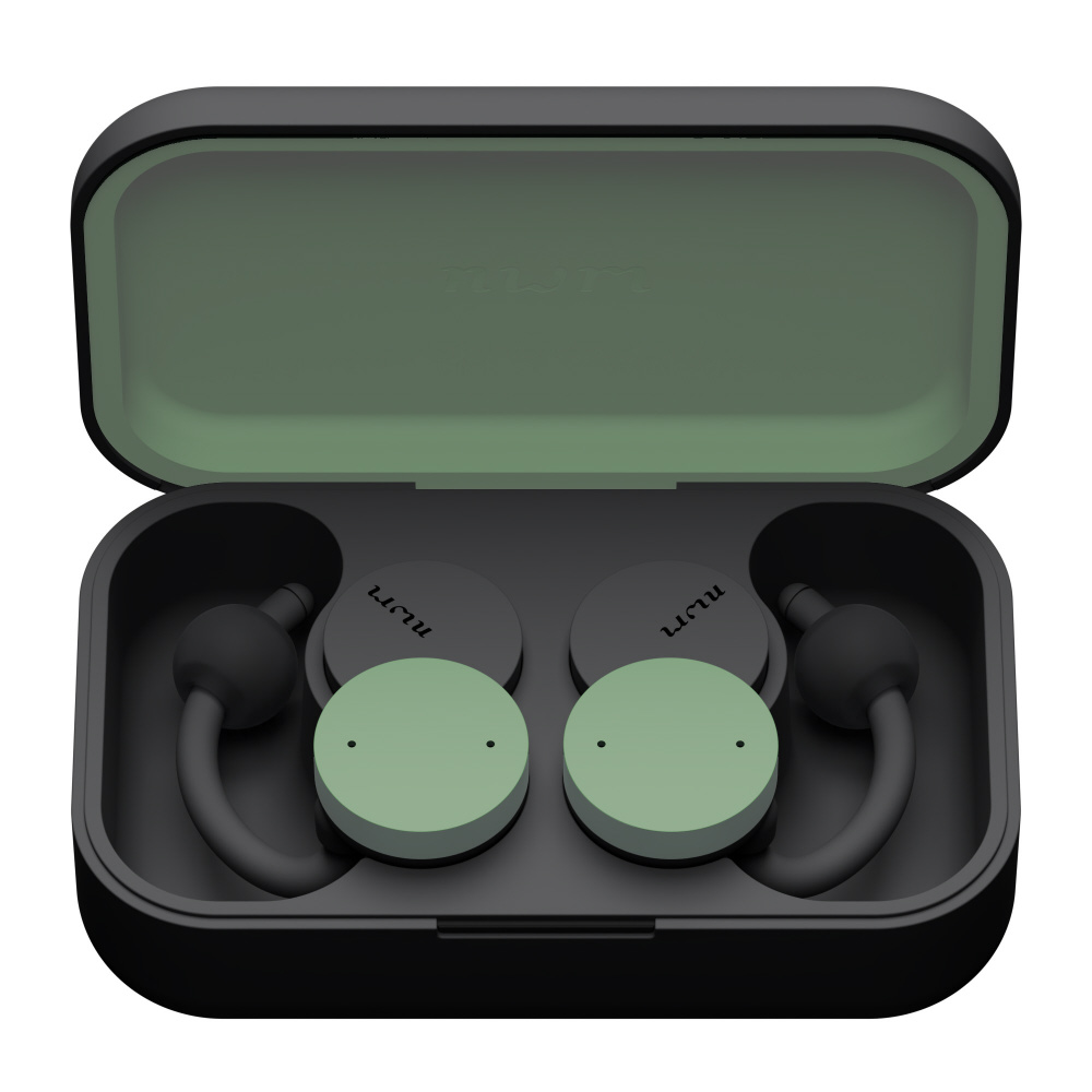 完全ワイヤレスイヤホン nwm（ヌーム）Dots Moss Green MBE002GA