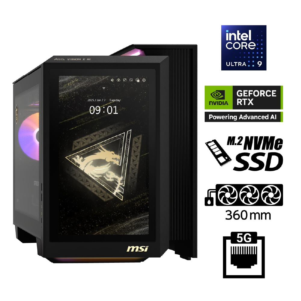 ゲーミングデスクトップパソコン MEG Vision X AI 2NVZ9-014JP