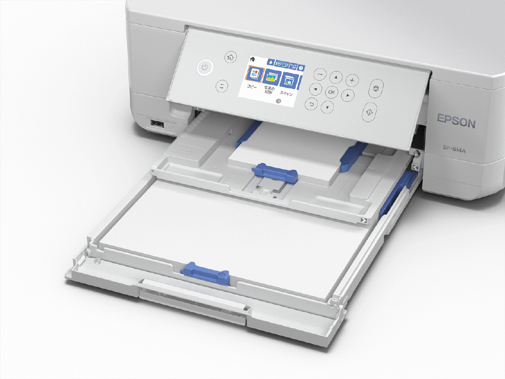 EP-814A インクジェット複合機 Colorio ホワイト ［L判～A4］｜の通販