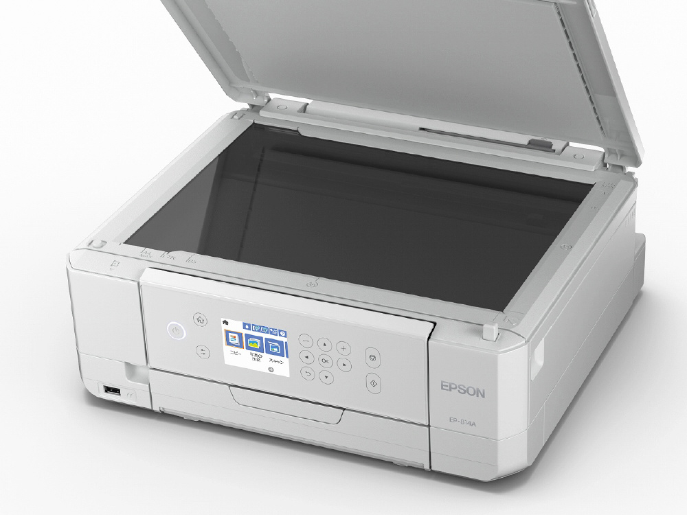 EP-814A インクジェット複合機 Colorio ホワイト ［L判～A4］｜の通販