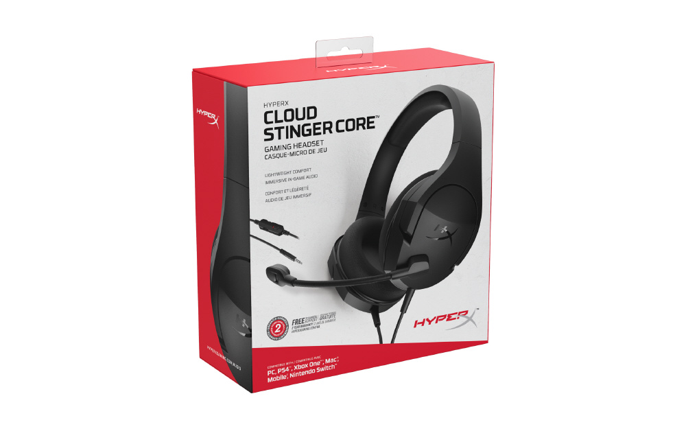 HX-HSCSC2-BK/WW ゲーミングヘッドセット HyperX Cloud Stinger Core
