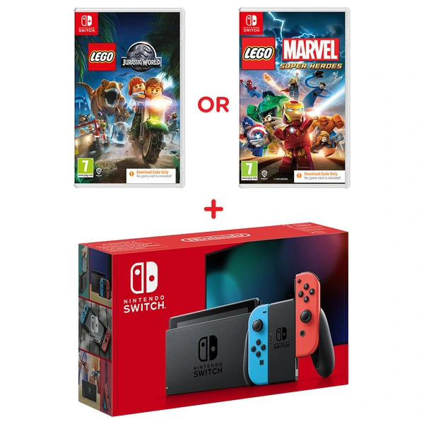 Nintendo Switch Console & Select Code-in-Box Game Bundle | Smyths