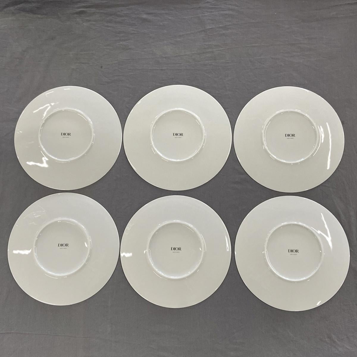 ディオール/クリスチャンディオール/食器/陶器/白×マルチ/新品同様の