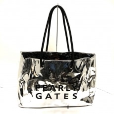 パーリーゲイツ/トートバッグ/ネイビー×レッド×アイボリー/化学繊維の