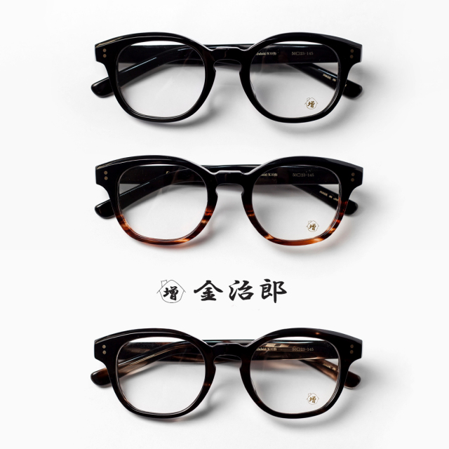 金治郎 ウェリントンフレーム セルロイド 10金 MK-043 日本製 鯖江