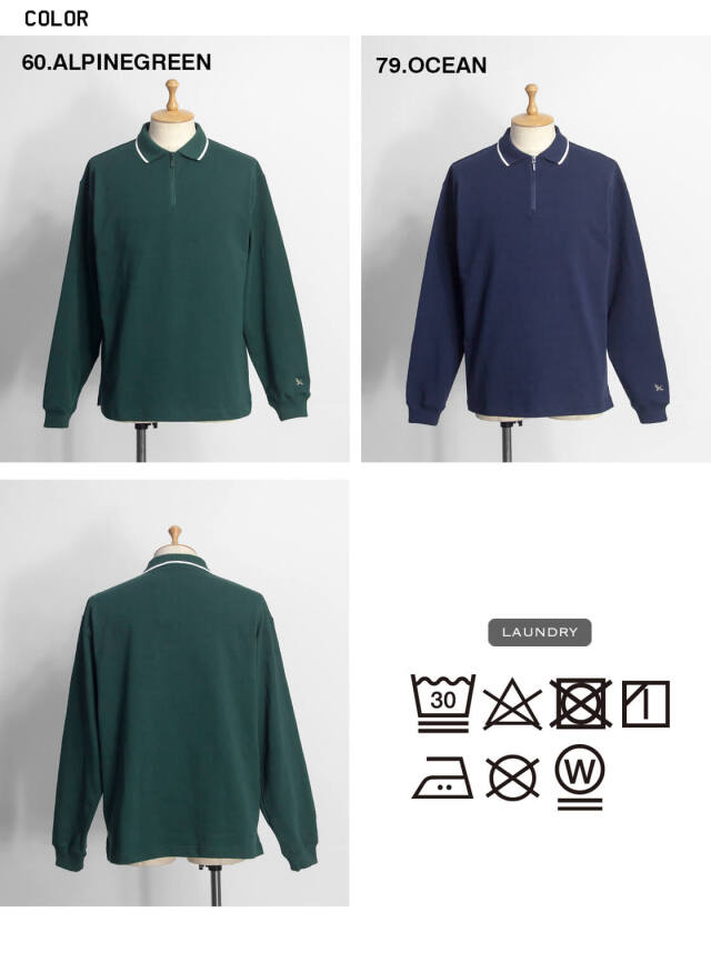 EDDIE BAUER エディーバウアー QUARTER ZIP RUGGER SHIRTS ハーフ