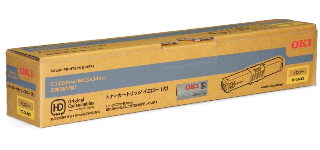 OKI トナーカートリッジ イエロー （大） TC-C4AY2 純正品