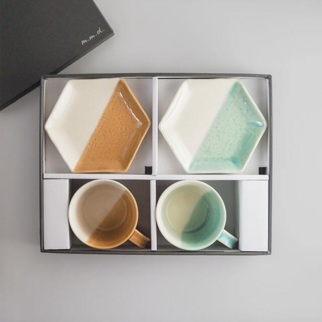 マグカップ・取皿セット / true colors line / ギフトボックス＆熨斗