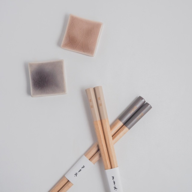 六角箸 + 箸置きセット / marriage colors line / ギフトボックス