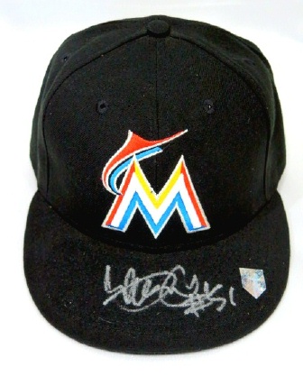 イチロー直筆サイン#51マーリンズ試合モデルキャップ（帽子） 株式会社