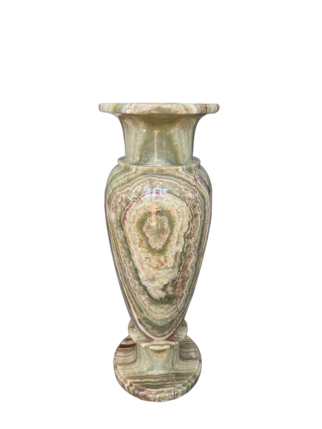 天然オニックス（オニキス） 花瓶B｜高級天然石オブジェ・大型飾り壺