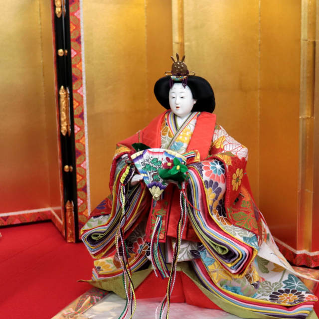 雛人形 最高級 京製 ひな人形 おひなさま 平安雛幸 京九番 立雛 正絹