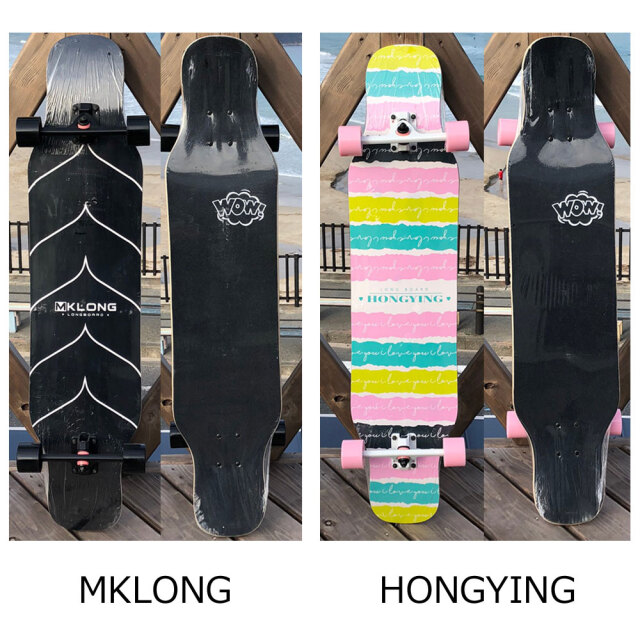 ロングスケートボード コンプリート クルーザー ロングボード 四輪