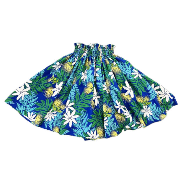 パウスカートシングル大人用 ブルー ティアレ レフア ラウアエ