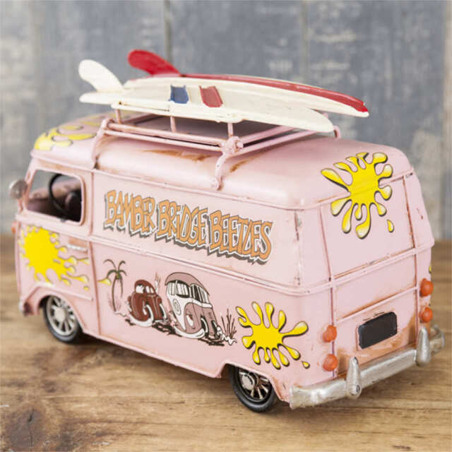 ブリキのおもちゃ ヴィンテージバス 写真立て フォトフレーム