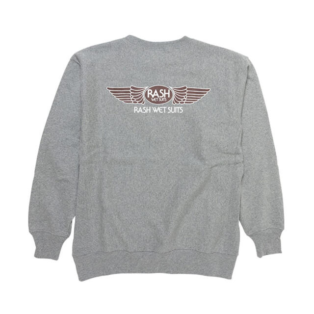 2025 RASH ラッシュ 羽バック クルーネック スウェット メンズウェア