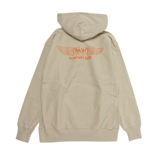 2025 RASH ラッシュ 羽バック プルオーバー パーカー メンズウェア