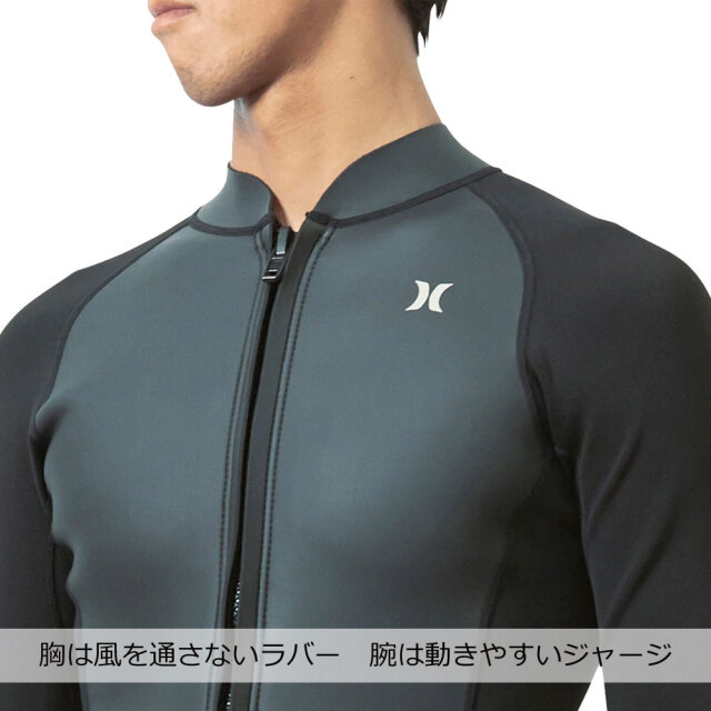 ハーレーメンズウェットスーツ 1mm ジップジャケット アドバンテージ