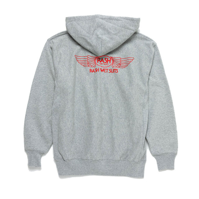 2024 RASH ラッシュ 羽バックフルジップパーカー ラッシュ トップス